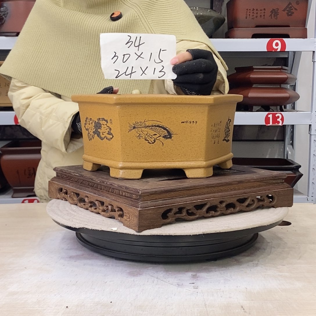 紫砂花盆紫砂花盆