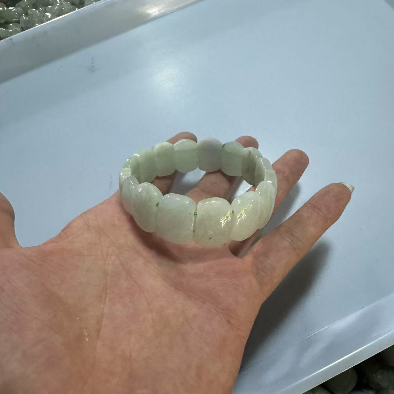 天然A货翡翠手排-c899-多样性发一