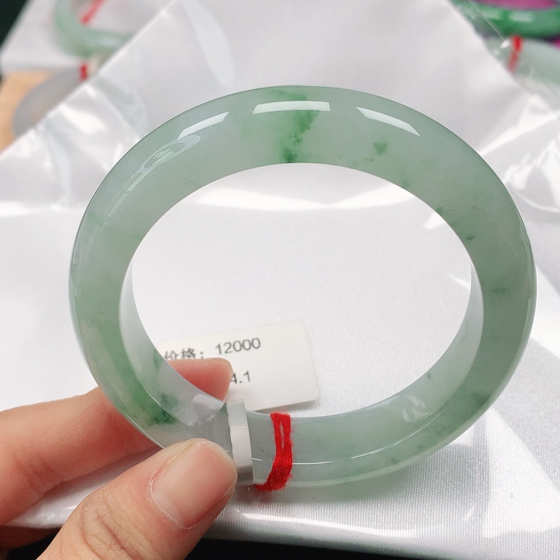 翡翠手镯未镶嵌天然翡翠手镯54