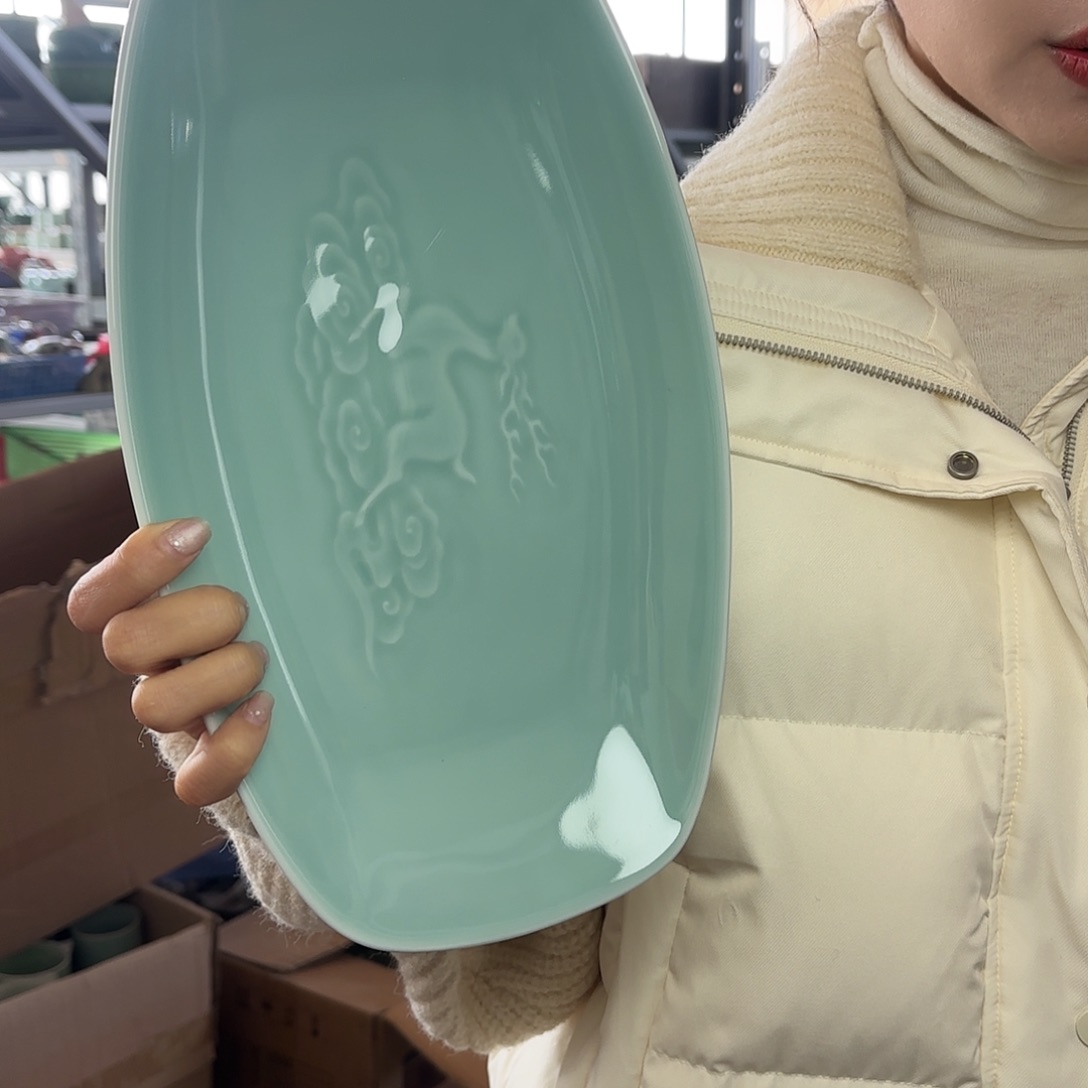 龙泉云间青瓷小米茶器