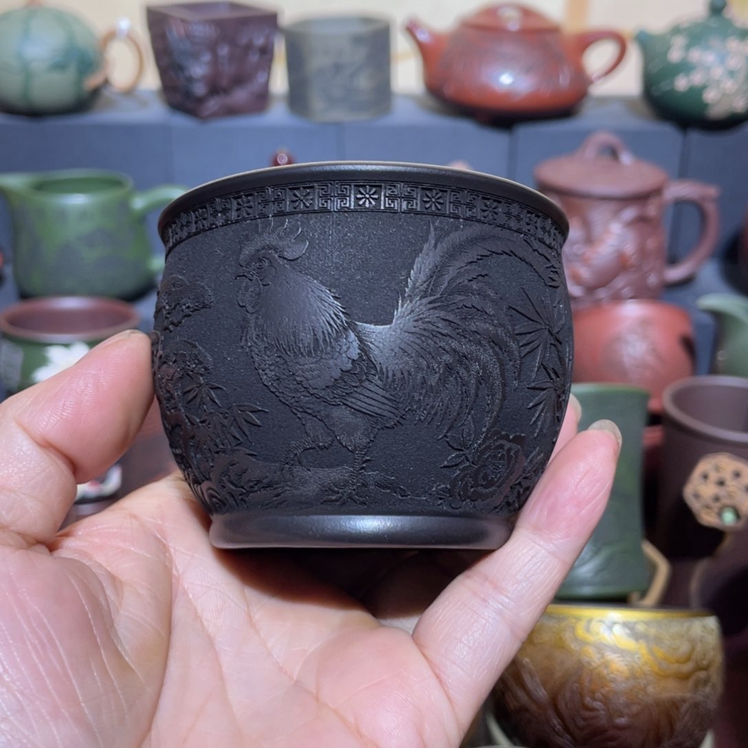 原矿紫砂手工主人杯