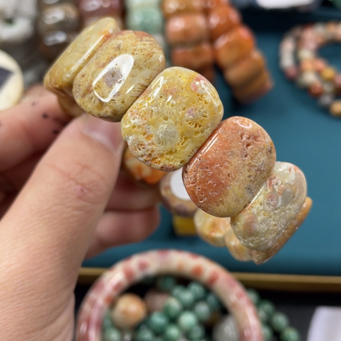 未镶嵌手镯硅化玉