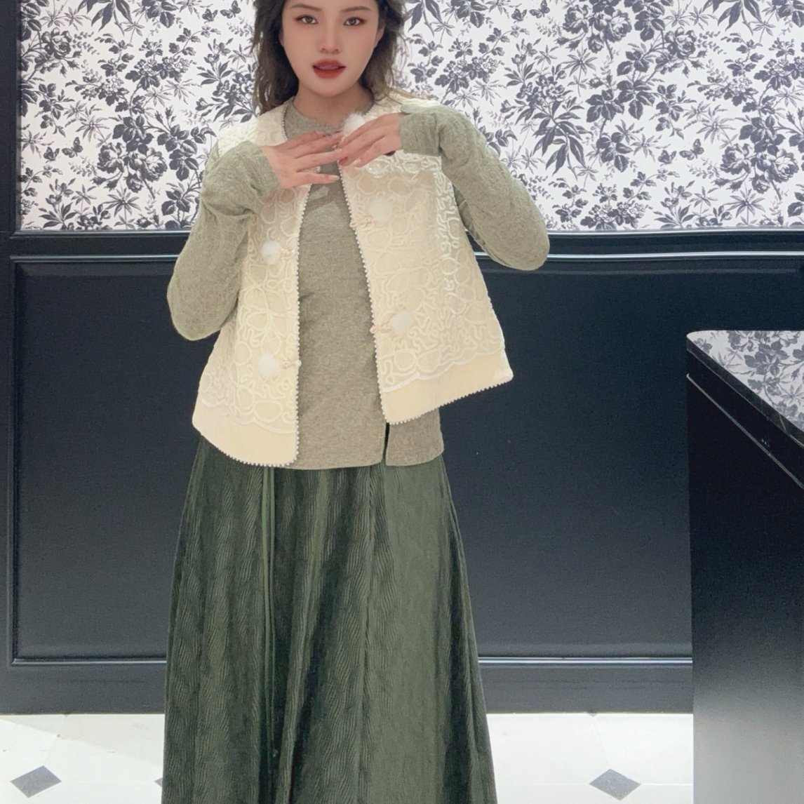 新中式品玉半裙2900