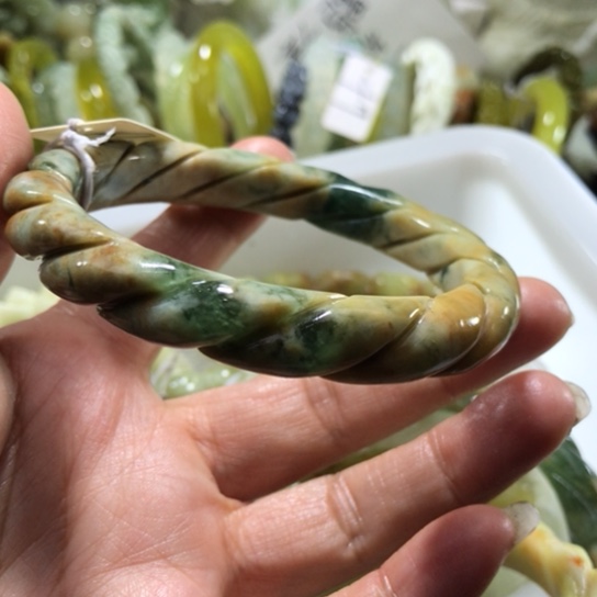 岫玉未镶嵌戒指61