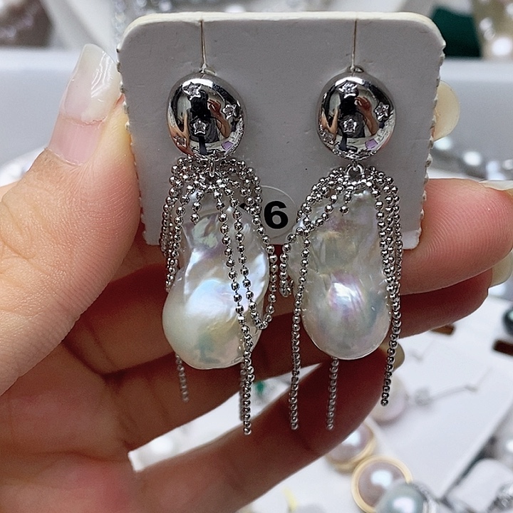 未镶嵌耳钉淡水珍珠