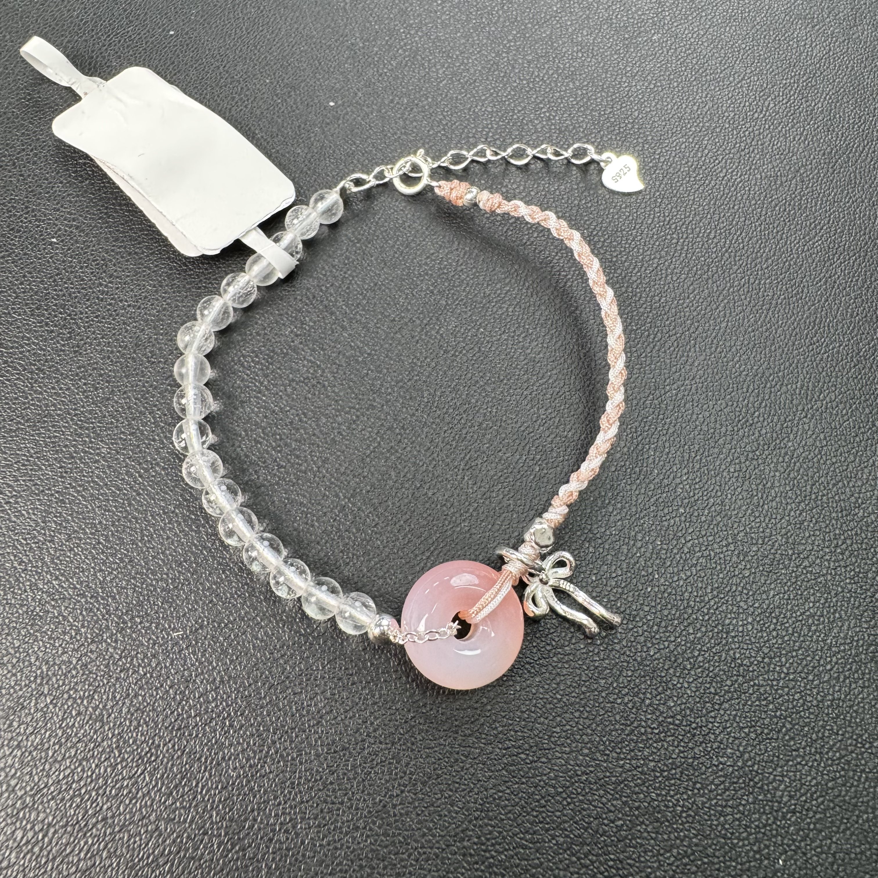 白水晶盐源平安扣手绳