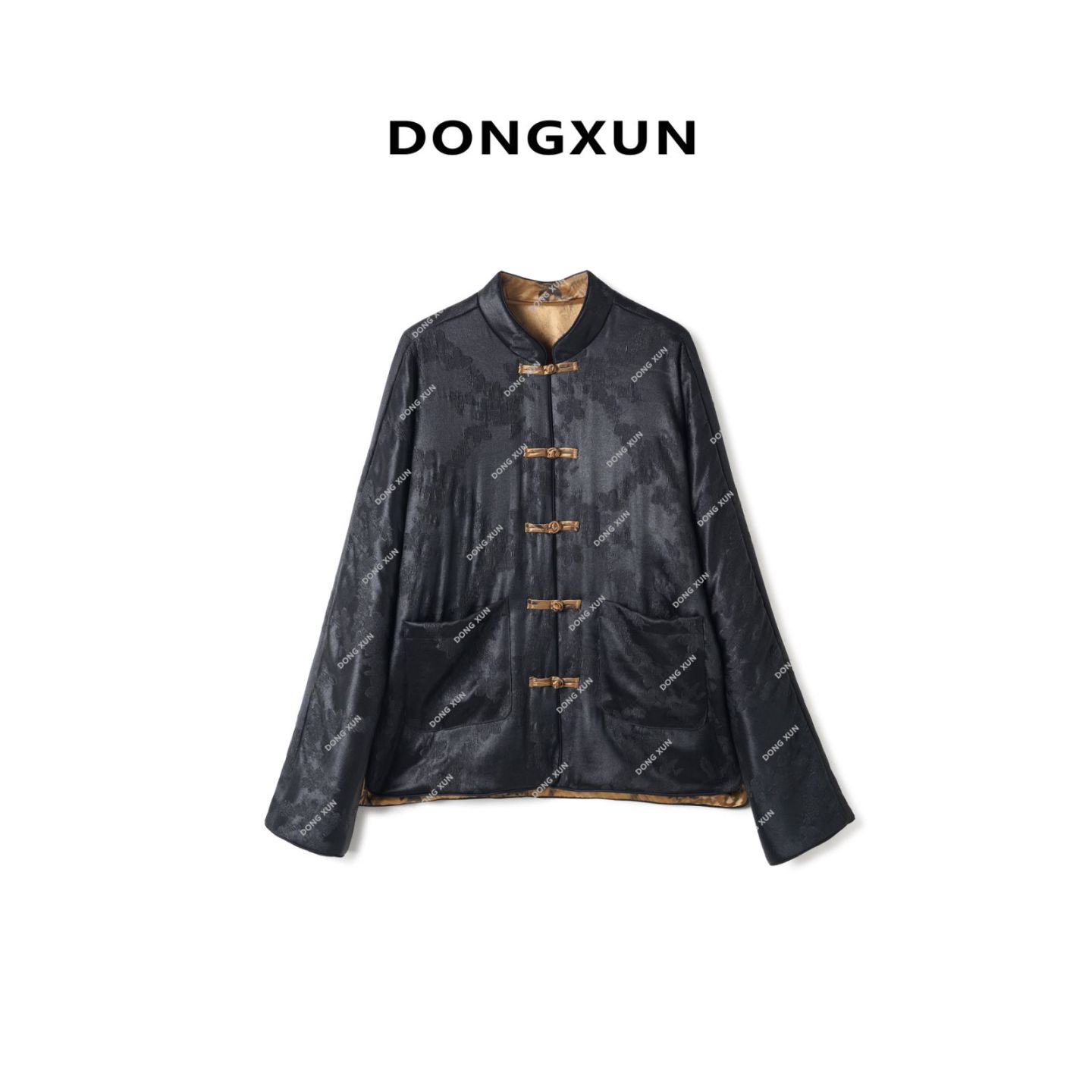 【墨竹】满分桑蚕丝香云纱秋冬复古国风双面双穿中式棉服DX24YR007