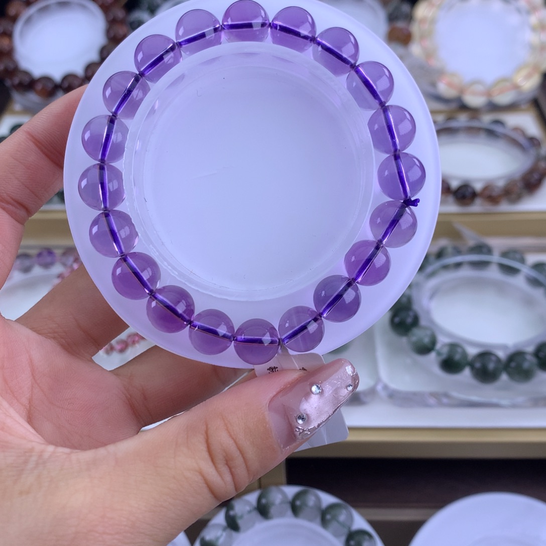 水晶手链未镶嵌小*儿紫水晶
