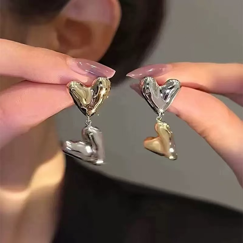 合金耳饰 朋克金银色耳环