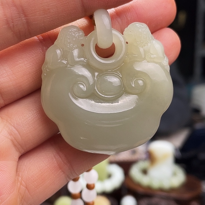 和田玉挂件定制发货未镶嵌