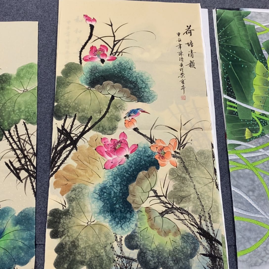 国画尺寸140✖️70四尺手绘画