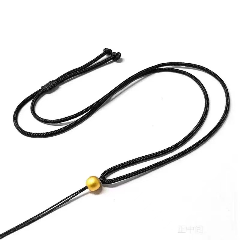 非金属布艺项链 非金属布艺项链 手工编织项链绳黑绳男女吊坠挂绳