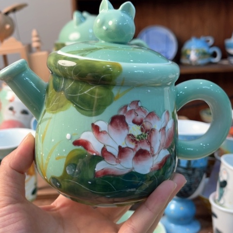 炉景德镇釉下手绘陶瓷 