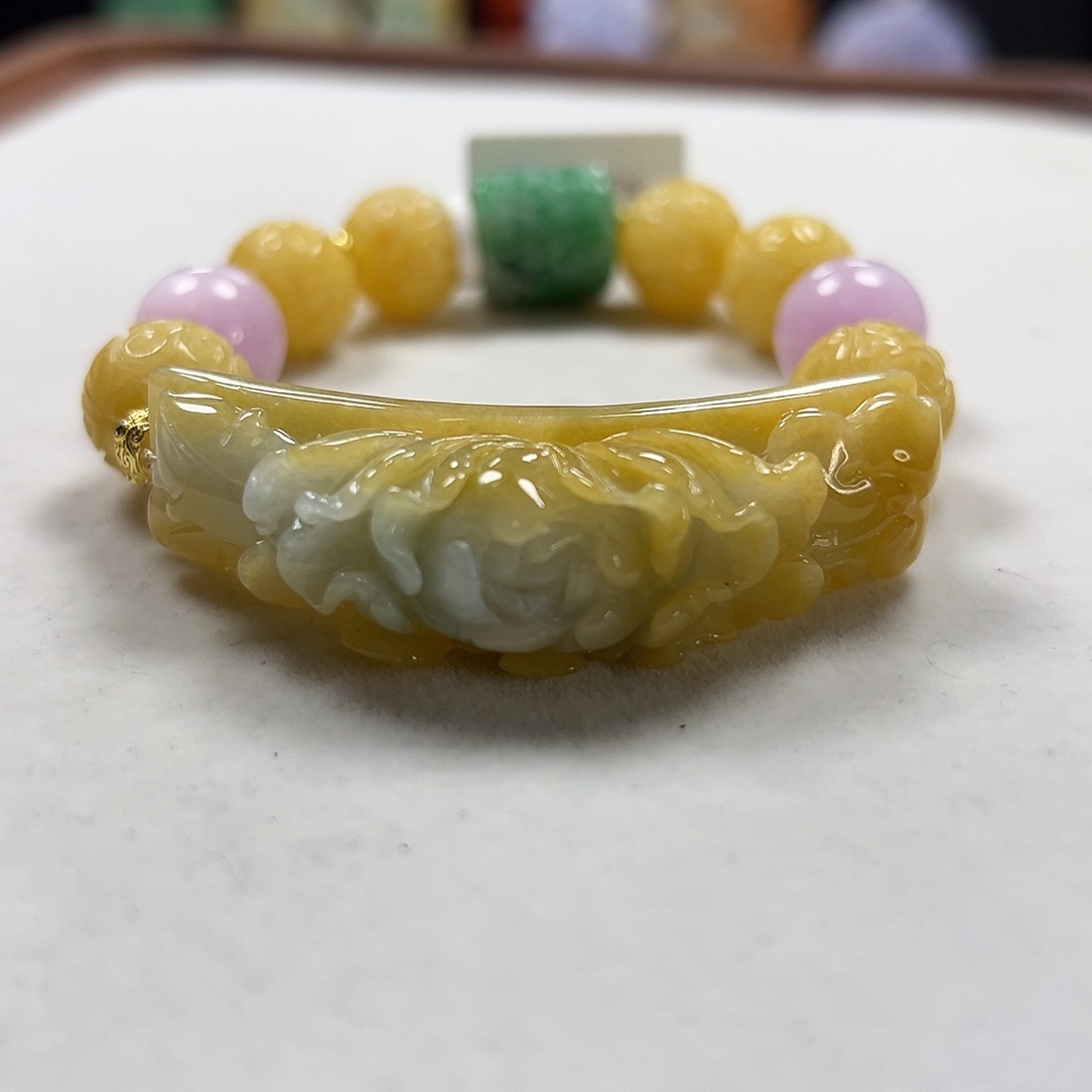 翡翠未镶嵌手链手牌