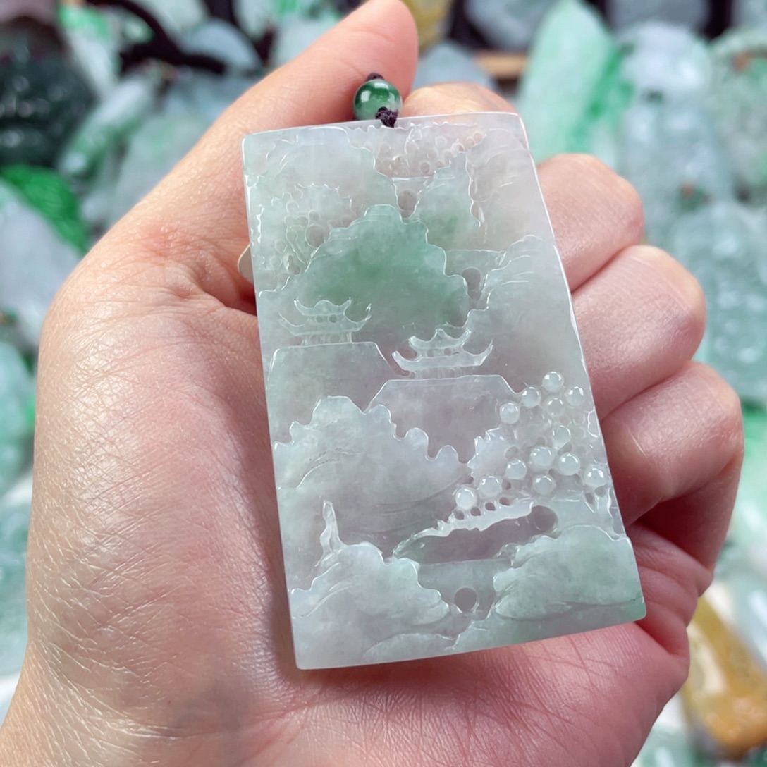 翡翠未镶嵌吊坠(不含链)