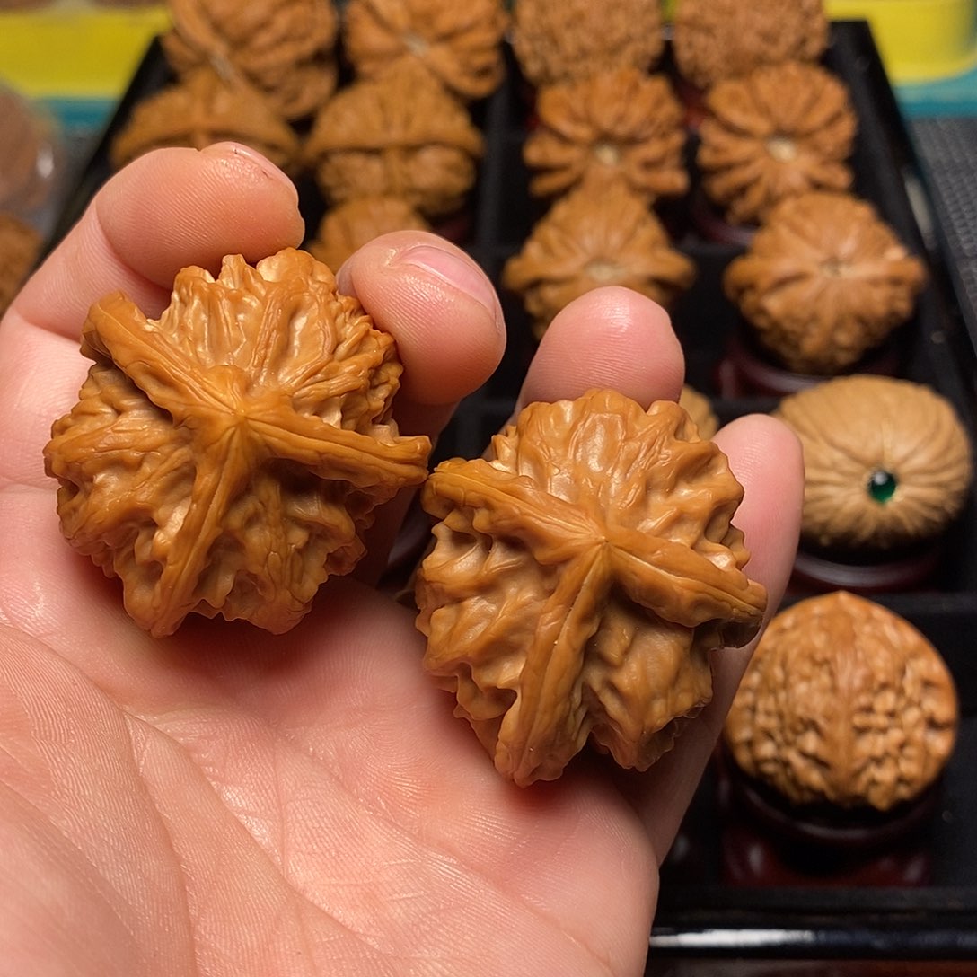 把件文玩核桃曹大龙三棱