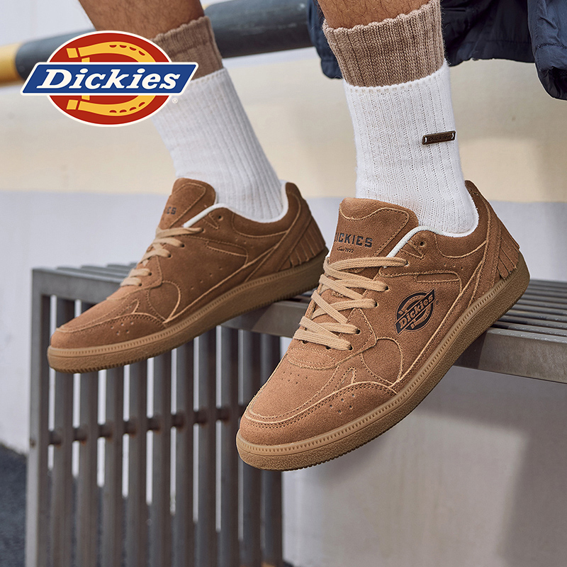 Dickies板鞋男款2025冬季新款德训鞋男鞋子透气百搭潮男士休闲鞋