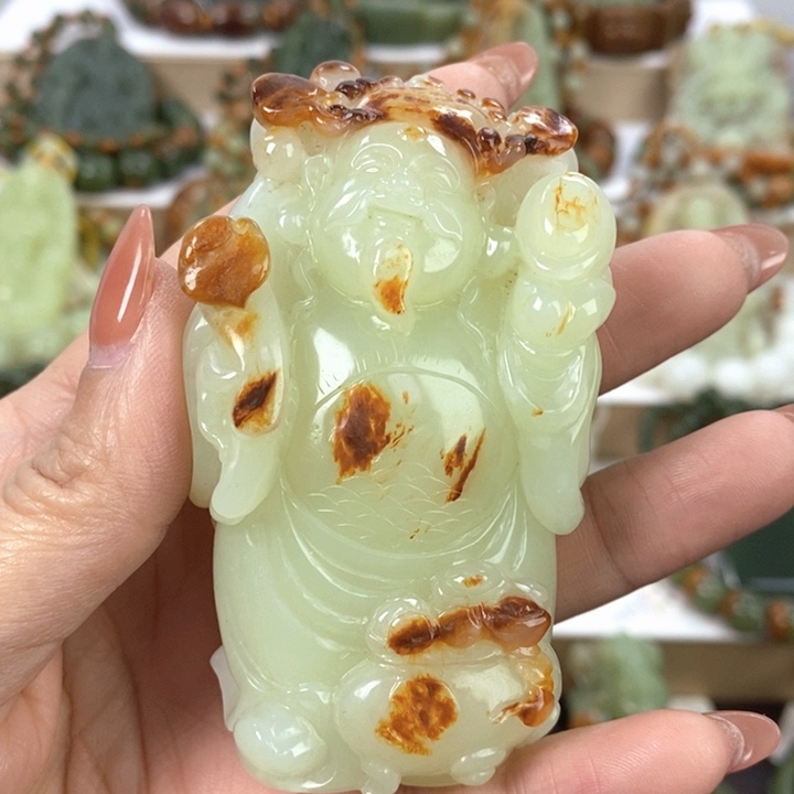 【闪购商品】透闪石质玉把件未镶嵌