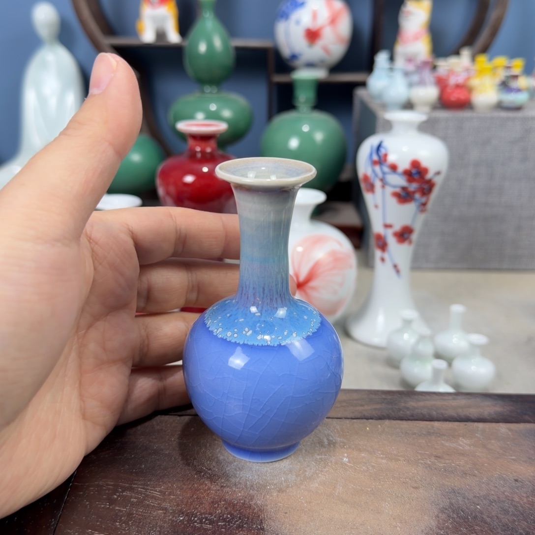 陶瓷手工小花器摆件