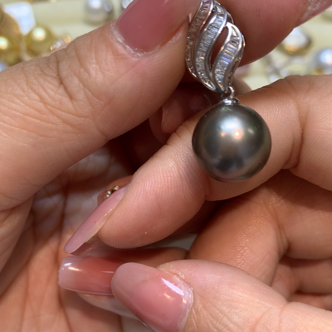 海水珍珠颈饰银S925镶嵌