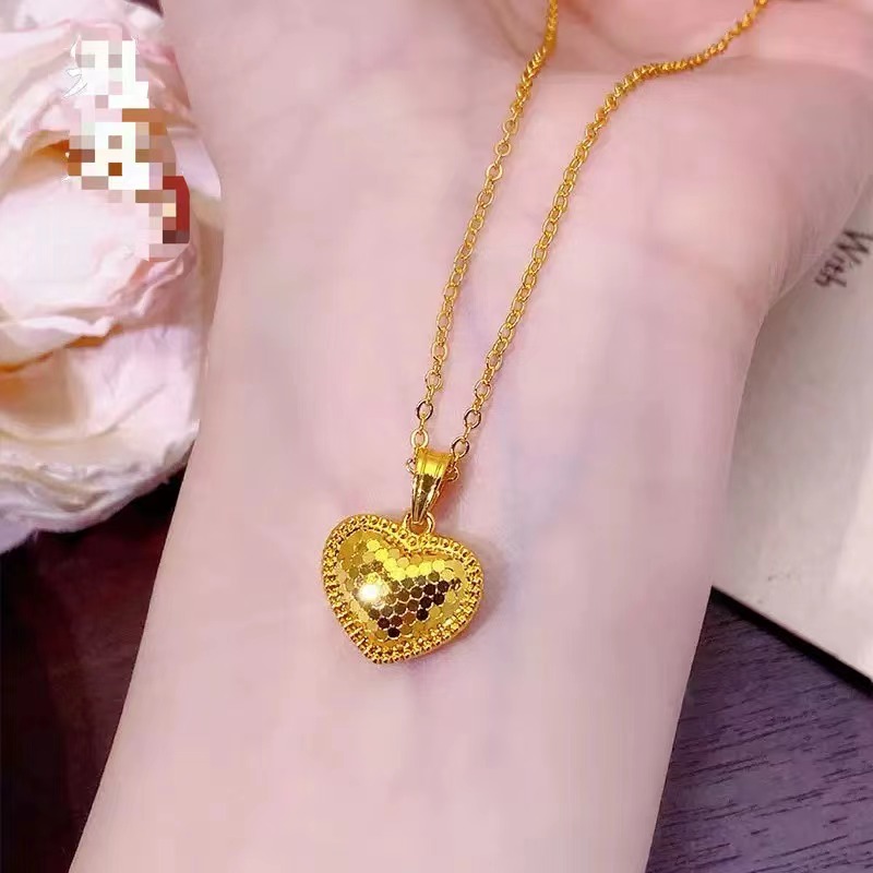 《冰际》龙鳞爱心锁骨链