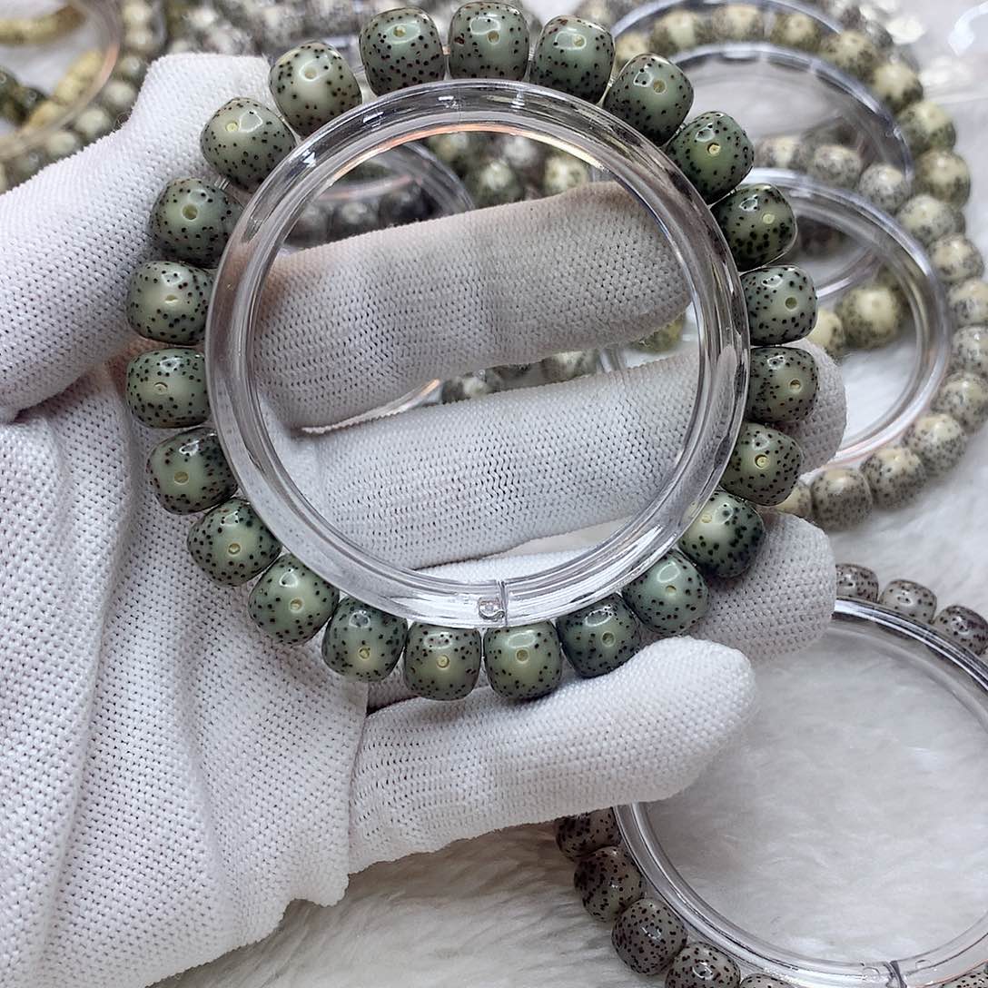 星月菩提手串2号绿幽灵10×9