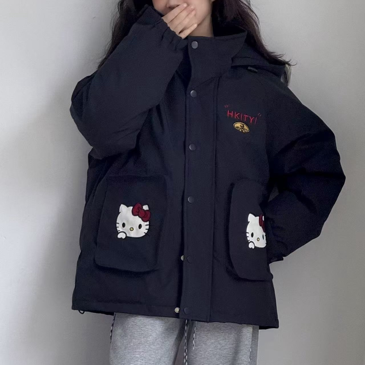 7282儿童KT刺绣棉服