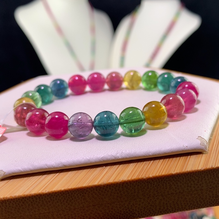 双色碧玺手链未镶嵌