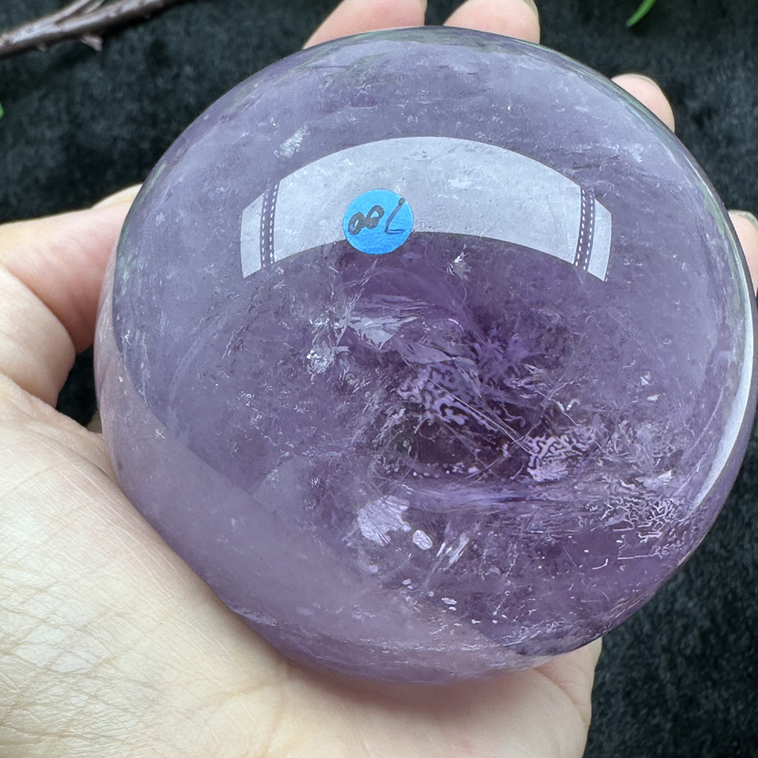 天然紫水晶球符文水晶球7.1厘米