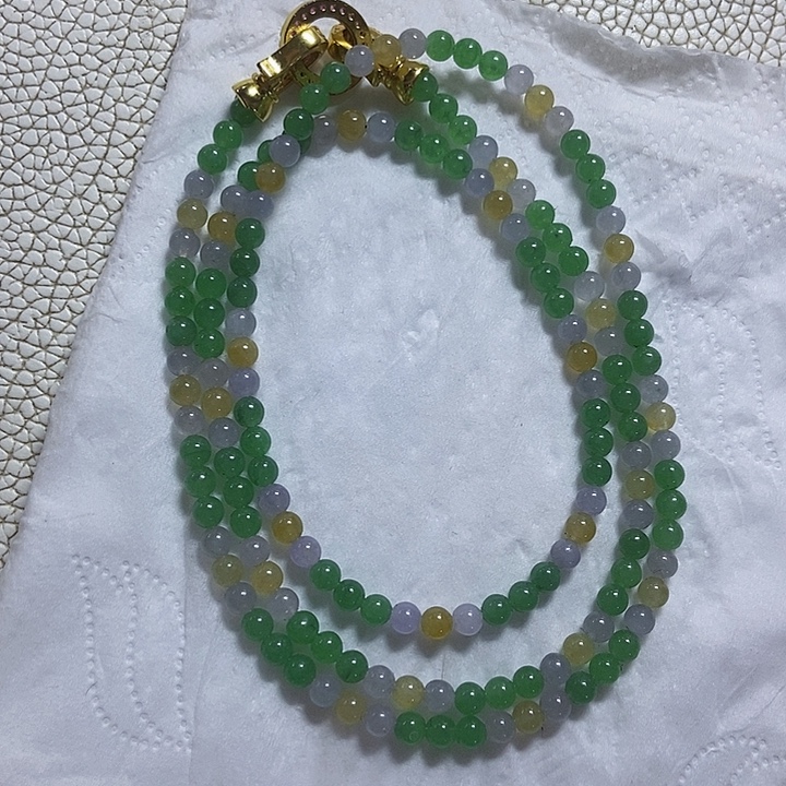 定制翡翠未镶嵌卡4马卡龙038