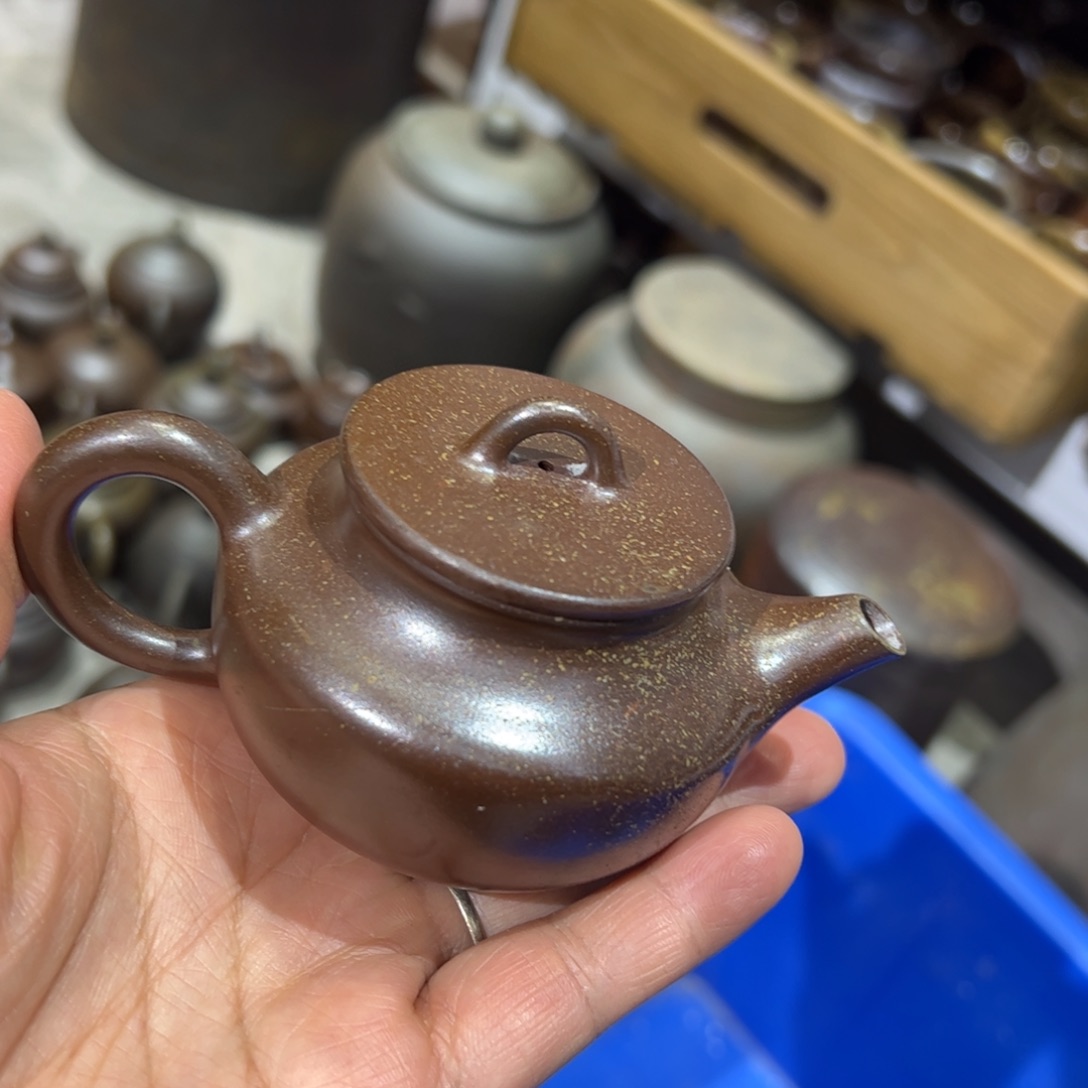 贵台龙窑柴烧茶壶75
