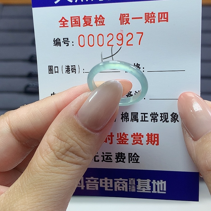 翡翠戒指未镶嵌2927
