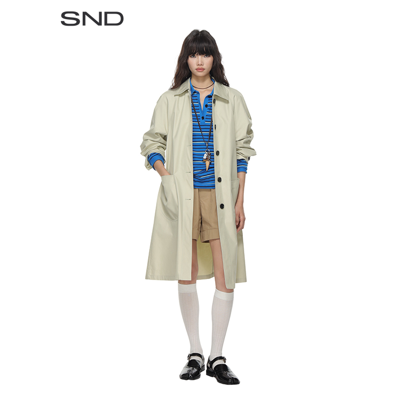 【SNDSHORT SENTENCE设计师品牌】SND SS25 宽松大口袋长风衣
