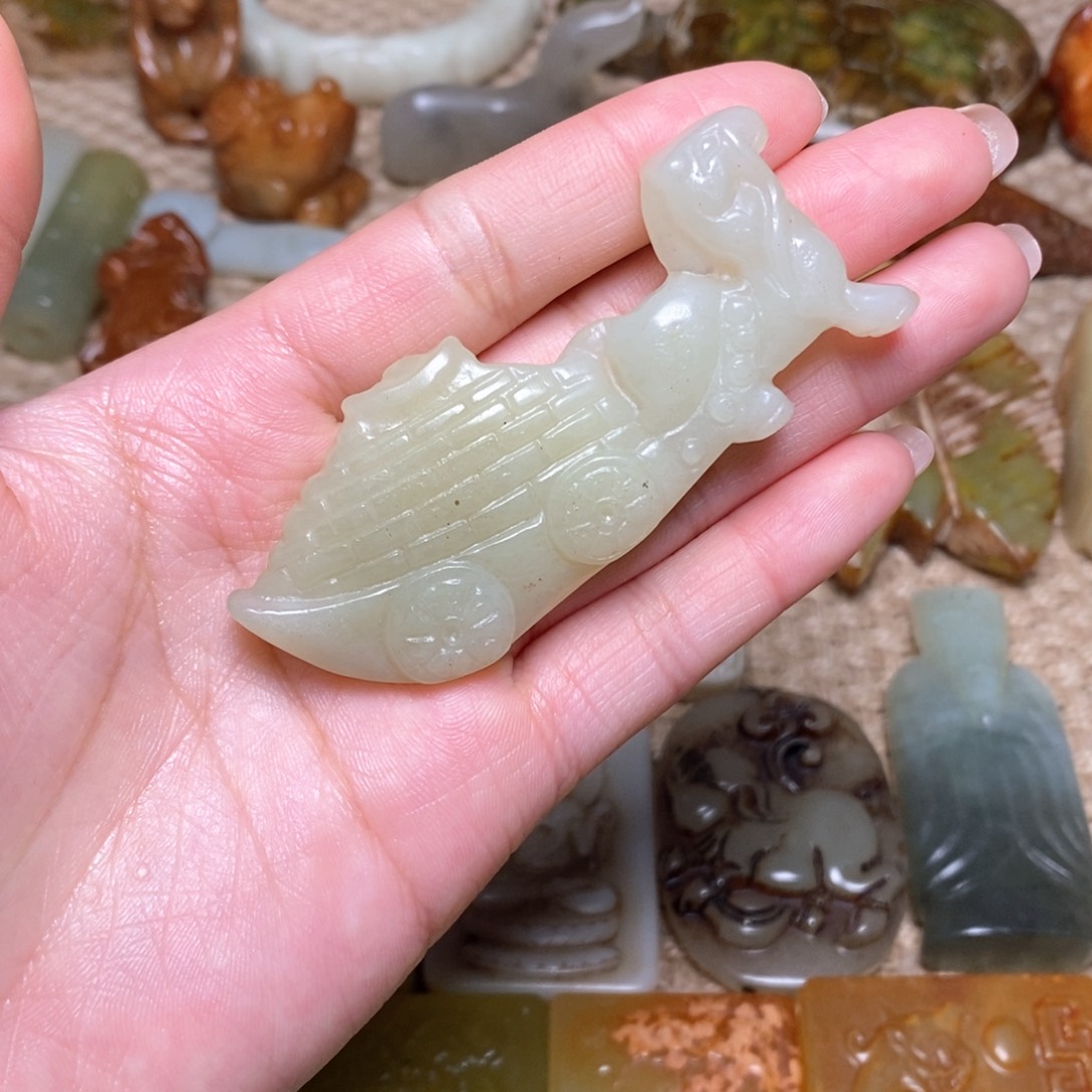 白玉菩提吊坠白玉菩提白玉菩提摆件