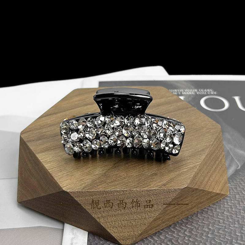 【LXX靓西西】353 满钻时尚风精致6厘米半扎发抓夹