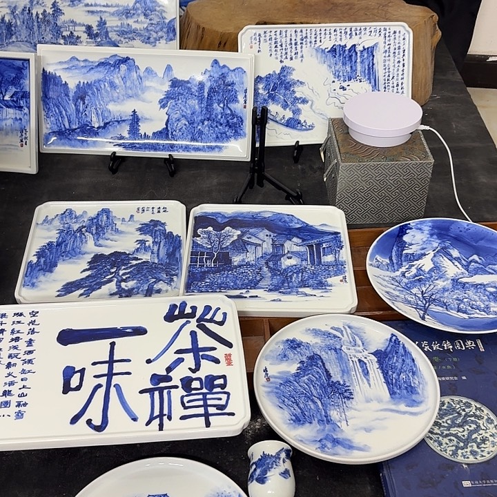 瓷片景德镇瓷器手工手绘