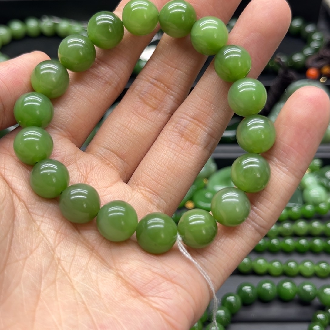 和田玉（碧玉）手链未镶嵌