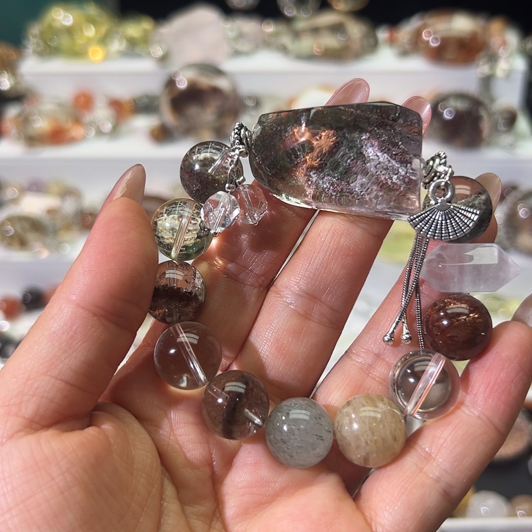 合金手链水晶金*子手串