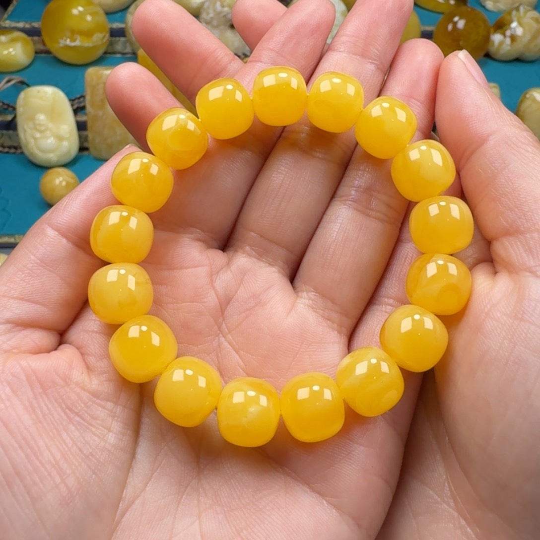 琥珀手链未镶嵌蜜蜡