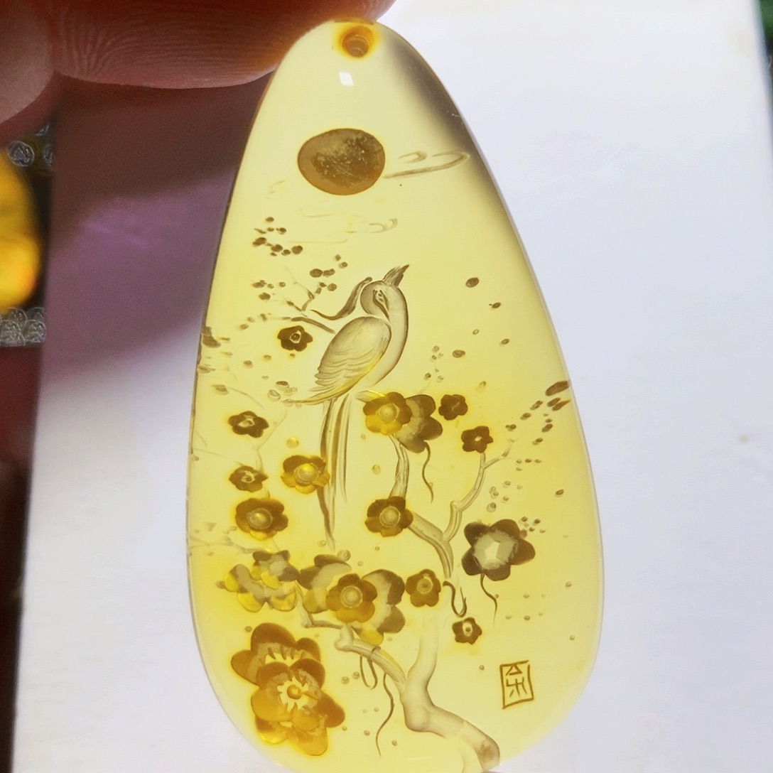 【闪购商品】金珀吊坠(不含链)未镶嵌