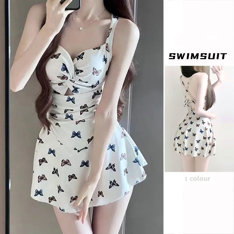 泳衣女裙式连体性感显瘦少女韩版ins风新款2025防晒罩衫温泉泳装