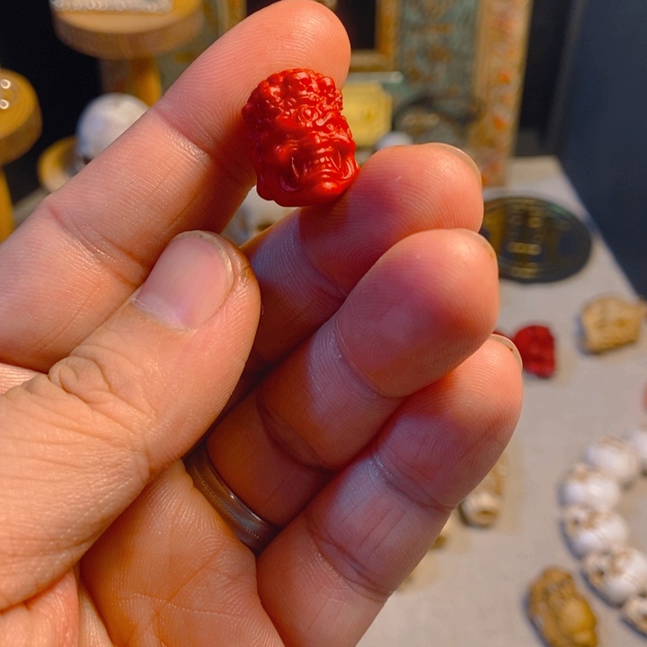 手串/手链鹿骨三通孔天狗红大黑天