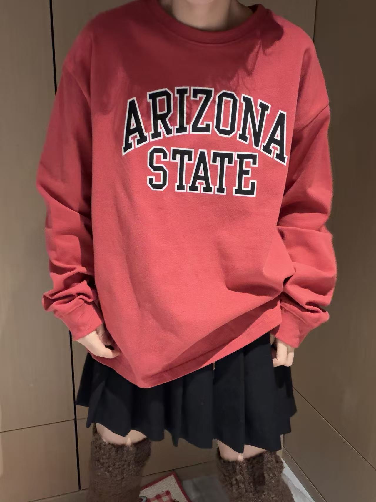 韩版秋冬新款字母纯色打底衫女上衣t