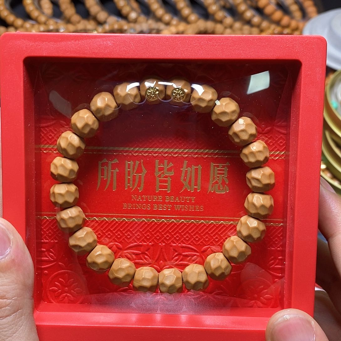 猴头核桃手串双18k金标黑金无相10左右70号