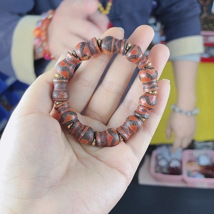 玛瑙手链未镶嵌丅68宝瓶牙牙带财财手串