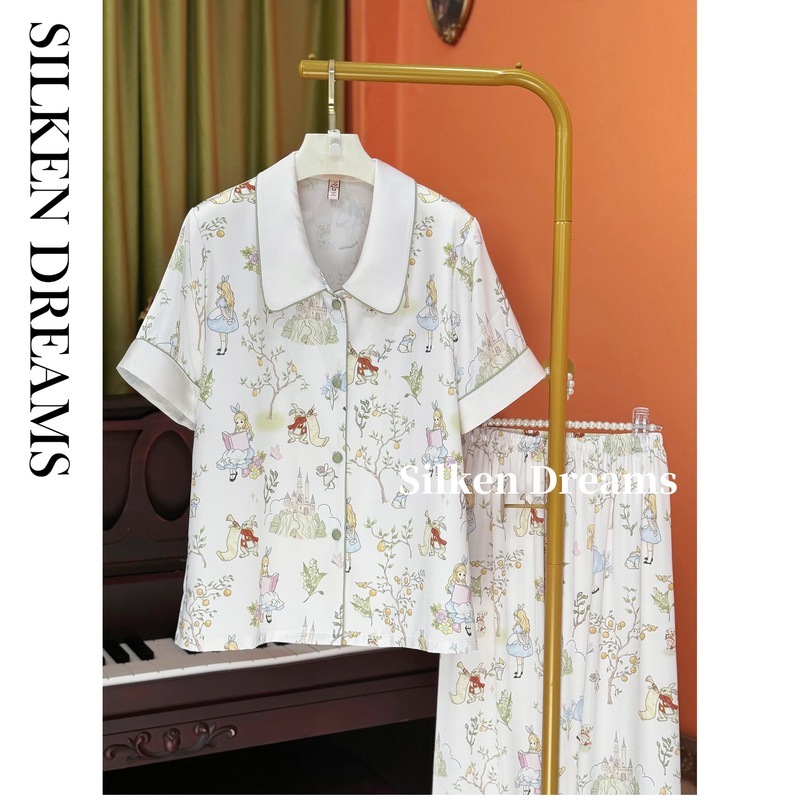 【爱丽丝｜梦游仙境】夏季舒适休闲薄睡衣家居服套装6