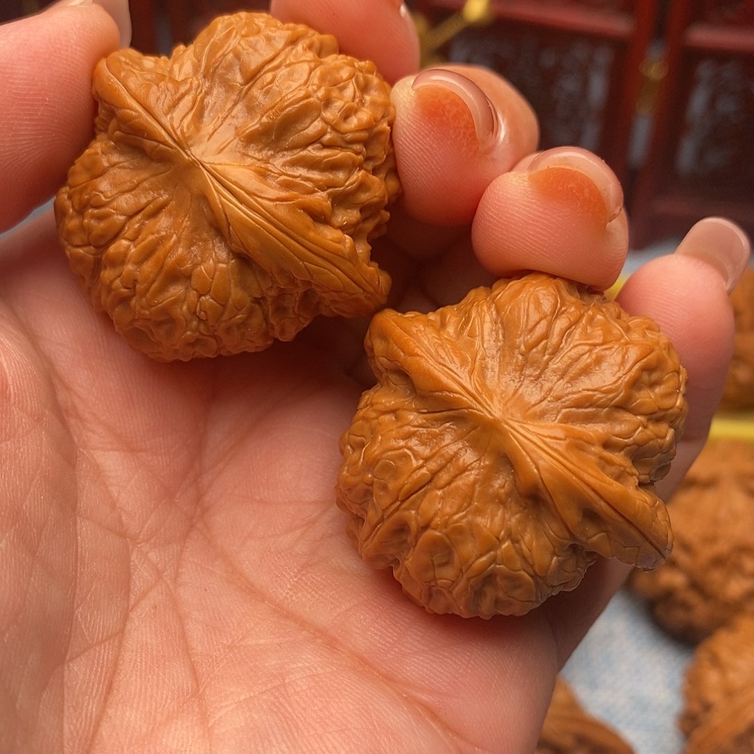安***永把件文玩核桃38精品血麒麟