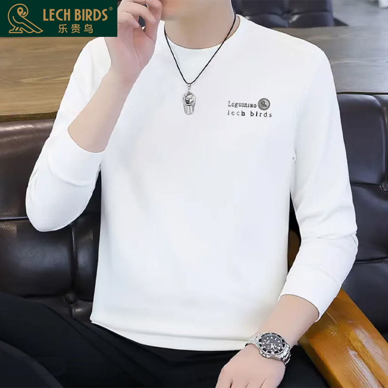 乐贵鸟2025春秋季新款爆款圆领男士休闲百搭卫衣12801002