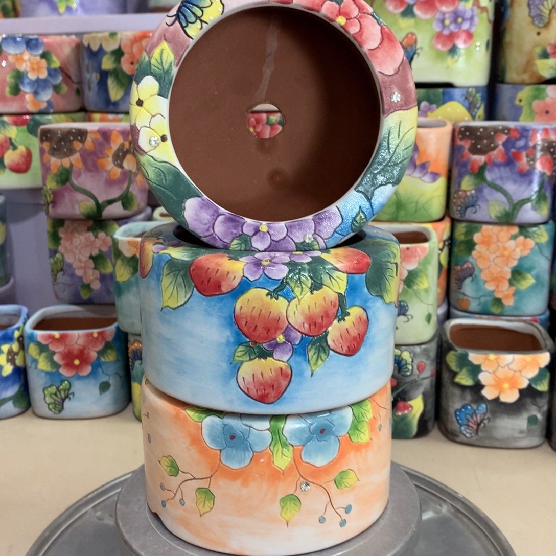 内口8.5高9手工花盆