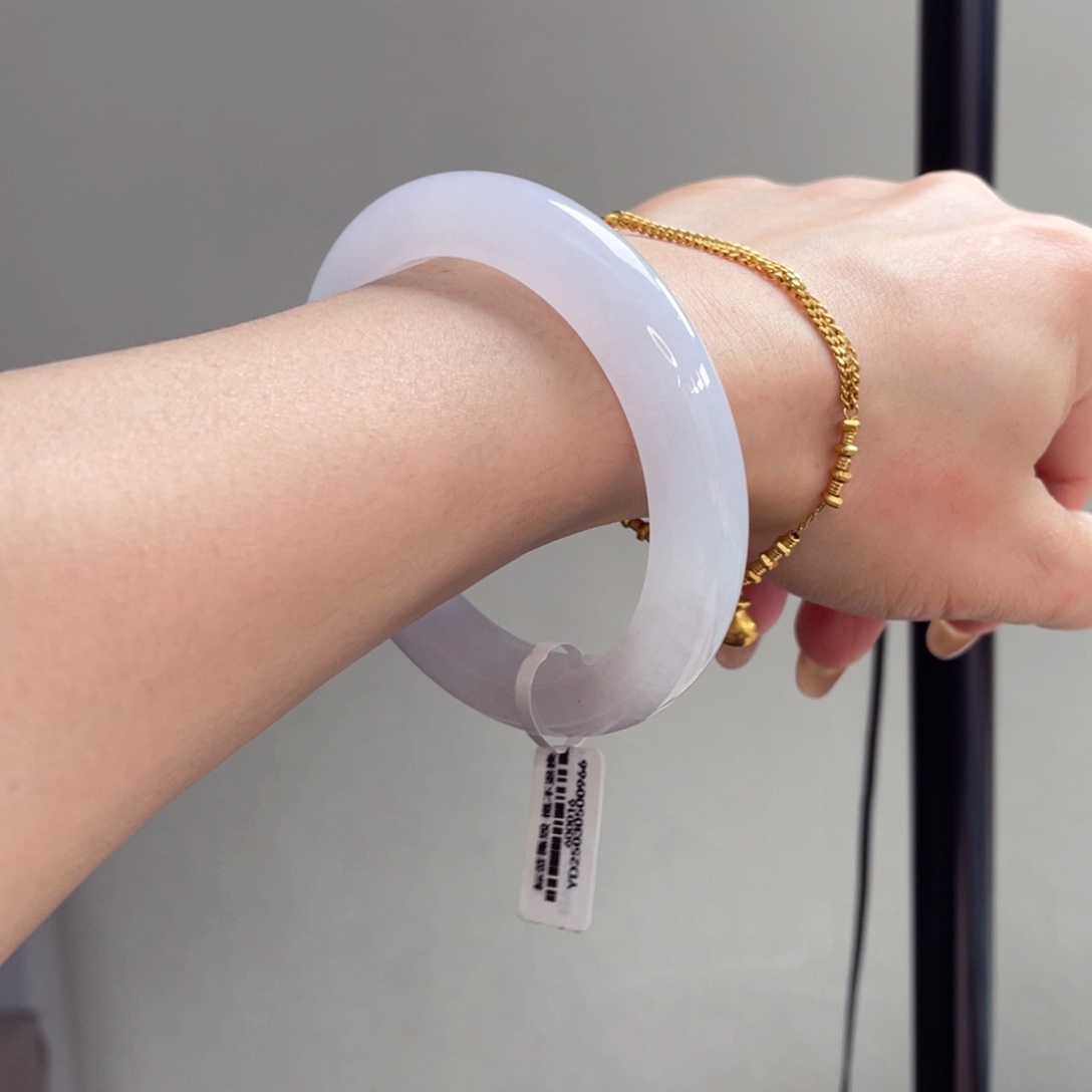 未镶嵌手镯翡翠22号樱花粉